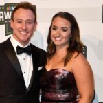 Daniel Hemric with his wife Kenzie Ruston Hemric walk the red carpet before the 2019 NASCAR Cup Series Awards at Music City Center Thursday, Dec. 5, 2019 in Nashville, Tenn. Nas Nascar Red Carpet 014