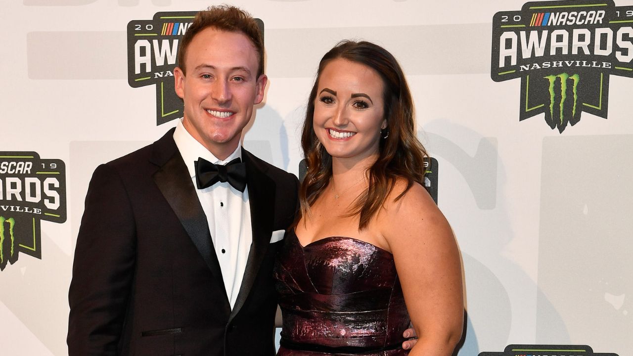 Daniel Hemric with his wife Kenzie Ruston Hemric walk the red carpet before the 2019 NASCAR Cup Series Awards at Music City Center Thursday, Dec. 5, 2019 in Nashville, Tenn. Nas Nascar Red Carpet 014
