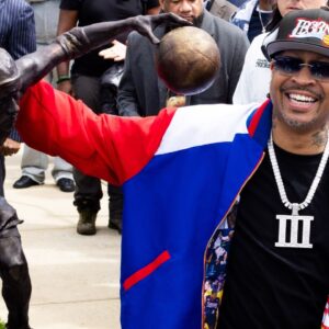 Allen Iverson and his statue