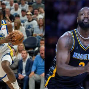 Jonathan Kuminga (L), Dwyane Wade (R)