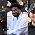 Shannon Sharpe (L), Shedeur Sanders (M), and Johnny Manziel (R)