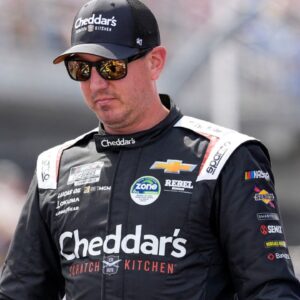 NASCAR Cup Series driver Kyle Busch (8) during intros during the Goodyear 400 at Darlington Raceway.