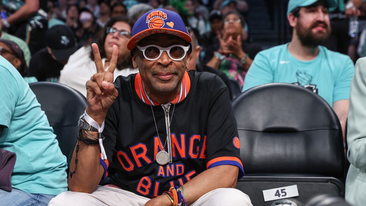 Spike Lee, legendary film maker and Knicks fan
