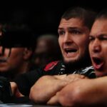 Khabib Nurmagomedov at Intuit Dome for UFC311 Makhachev vs Moicano on January 18, 2025 in Los Angeles, CA, United States.