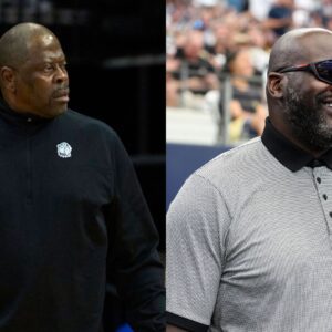 Patrick Ewing (L) and Shaquille O'Neal (R)