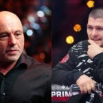 Joe Rogan (L), Khabib Nurmagomedov (R)