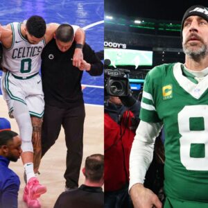 (L) Jayson Tatum (R) Aaron Rodgers