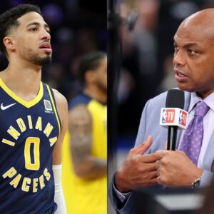 Tyrese Haliburton (Left) and Charles Barkley (Right). Mandatory Credit - USA TODAY Sports via Imagn