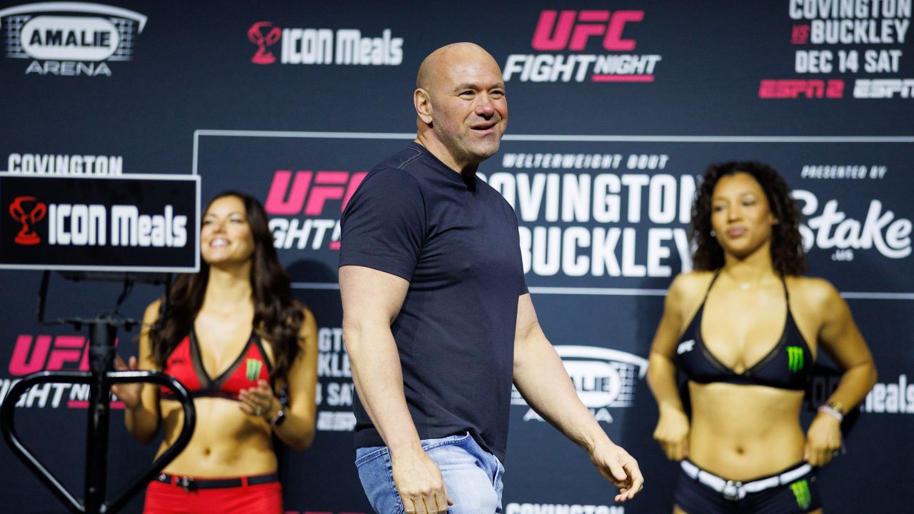 UFC CEO Dana White during weigh-ins for UFC Fight Night at Amalie Arena.