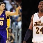 Sasha Vujacic (L) and Kobe Bryant (R)