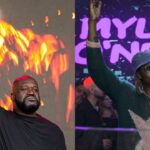 Shaquille O'Neal (L), Myles O'Neal (R)