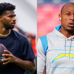 Browns QB Shedeur Sanders, Chris Harris