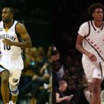 Gilbert Arenas (L), Alijah Arenas (R)