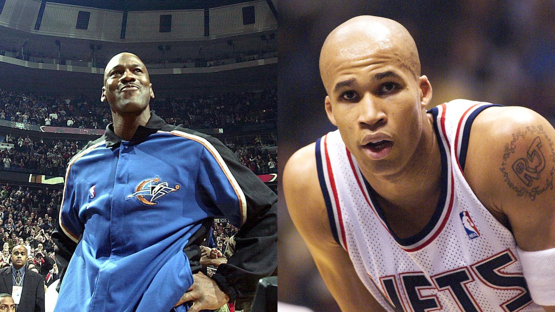 Michael Jordan (L) and Richard Jefferson (R)