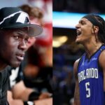 Michael Jordan(L) and Paolo Banchero(R)