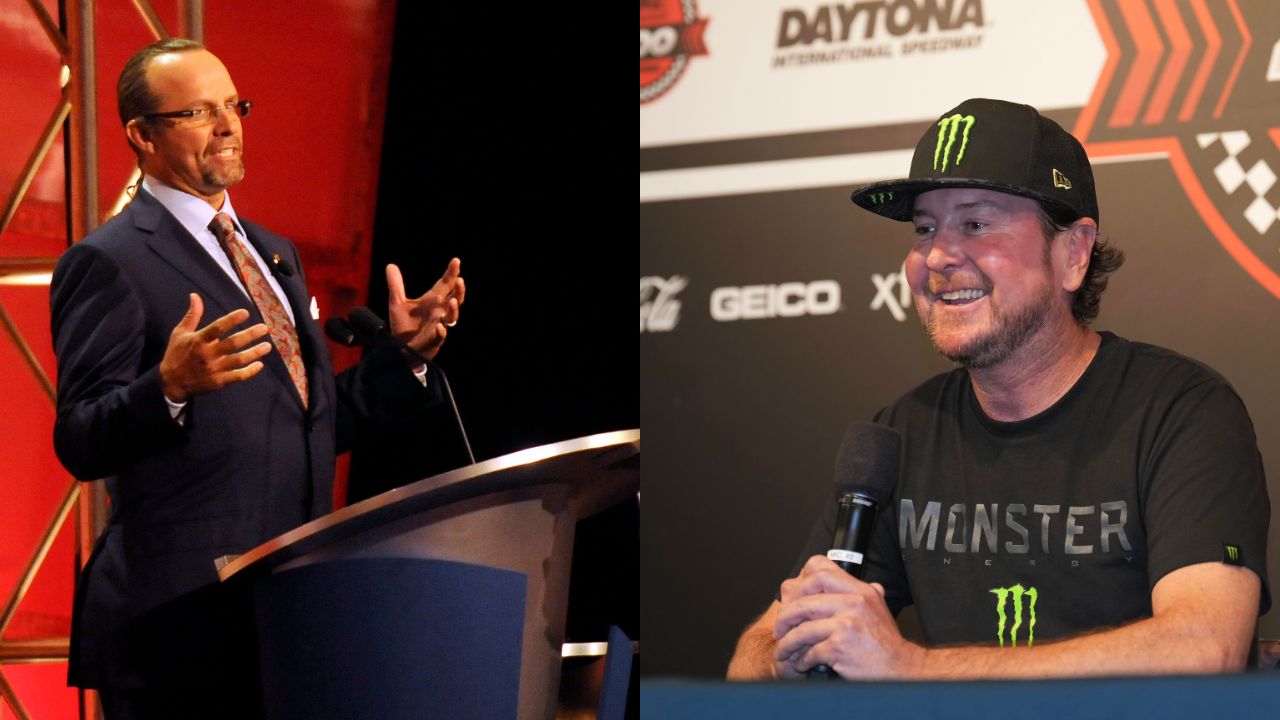 Kyle Petty and Kurt Busch