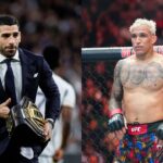 Ilia Topuria (L) and Charles Oliveira (R)