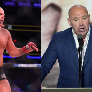 Fedor Emelianenko (L) and Dana White (R)