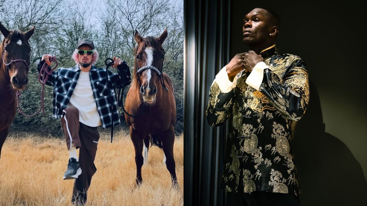 Sean O'Malley (L), Israel Adesanya (R)