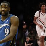 Gilbert Arenas (L) and Alijah Arenas (R)