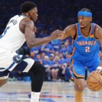 Shai Gilgeous-Alexander and Anthony Edwards, OKC v MN