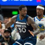 Julius Randle and Jimmy Butler, Wolves v Warriors