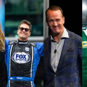 Gisele Bündchen, Tom Brady, Peyton Manning and Aaron Rodgers