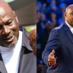 Michael Jordan(L) and Charles Barkley(R)