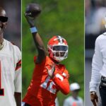 Chad Johnson, Shedeur Sanders and Deion Sanders