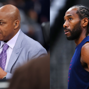 Charles Barkley (L) and Kawhi Leonard (R)