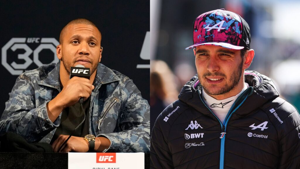 Ciryl Gane (L) and Esteban Ocon (R)