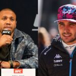 Ciryl Gane (L) and Esteban Ocon (R)