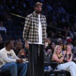 Kevin Durant attends the WNBA game between the Chicago Sky and the LA Sparks at Crypto.com Arena.