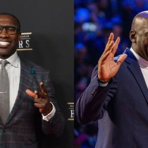 Shannon Sharpe (L), Michael Jordan (R)