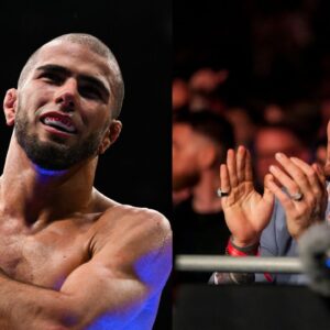 Muhammad Mokaev (L), Tom Aspinall (R)