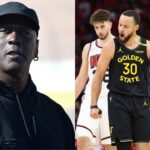 (L) Michael Jordan (R) Steph Curry