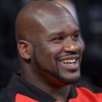 Feb 12, 2013; Los Angeles, CA, USA; Los Angeles Lakers former center Shaquille O'Neal attends the game against the Phoenix Suns at the Staples Center. Mandatory Credit: Kirby Lee/Imagn Images