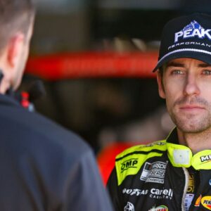 NASCAR Cup Series driver Ryan Blaney (12) during practice for the Daytona 500 at Daytona International Speedway.
