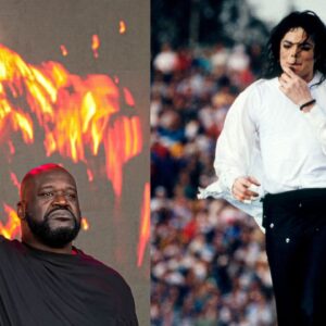 Shaquille O'Neal (L), Michael Jackson (R)