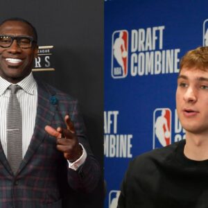 Shannon Sharpe (L), Cooper Flagg (R)