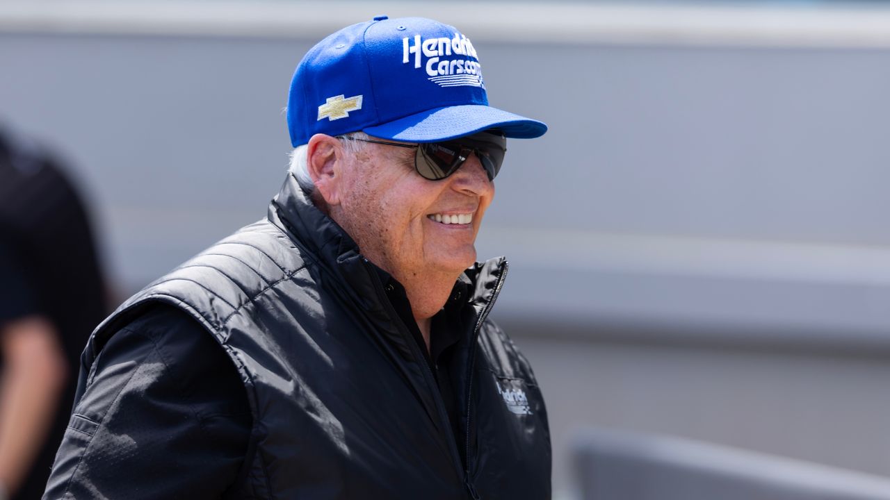 NASCAR team owner Rick Hendrick during the American Rebel Light Four Wide Nationals at zMax Dragway.