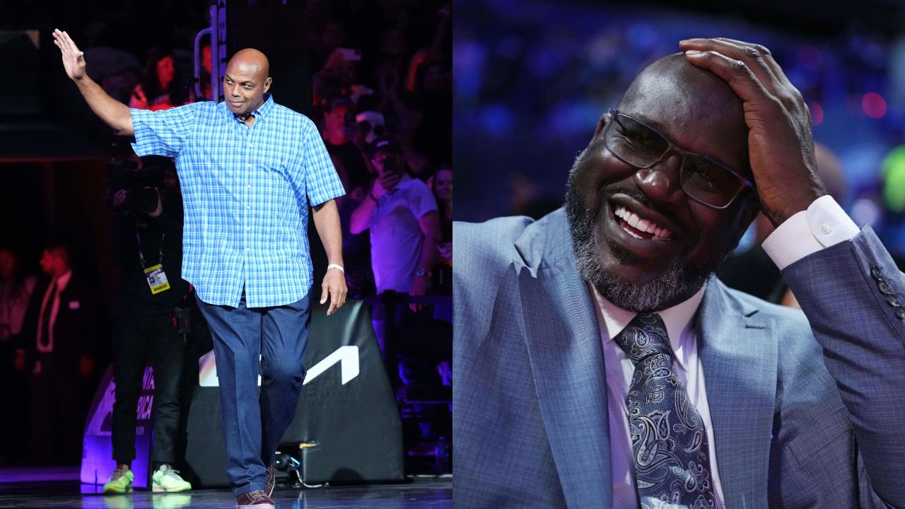 Charles Barkley (L), Shaquille O'Neal (R)