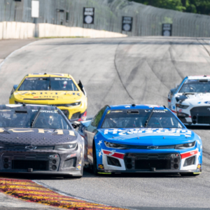 July 3, 2022, Elkhart Lake, WI, United States of America: Tyler Reddick races for position for the NASCAR, Motorsport, USA Cup Series for the Kwik Trip 250 presented by JOCKEY made in America in Elkhart Lake, WI, USA. Elkhart Lake United States of America - ZUMAa161 20220703_zaa_a161_754 Copyright: xWalterxG.xArcexSr.x