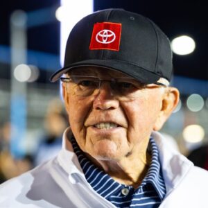NASCAR Cup Series team owner Joe Gibbs during qualifying for the Daytona 500 at Daytona International Speedway.