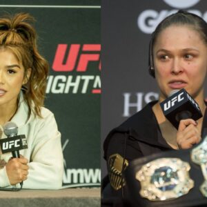 Tracy Cortez (L), Ronda Rousey (R)