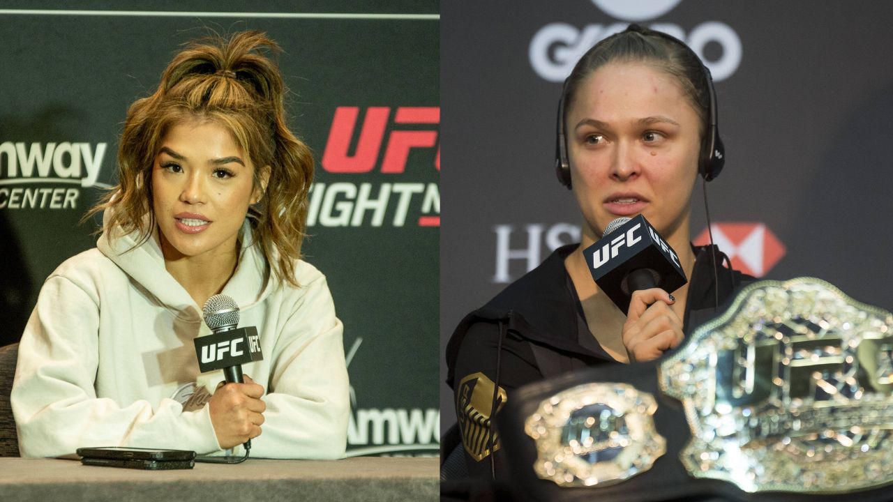 Tracy Cortez (L), Ronda Rousey (R)