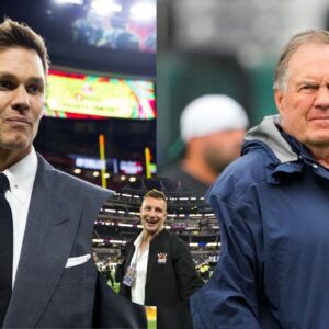 Tom Brady, Rob Gronkowski, and Bill Belichick