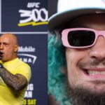 Joe Rogan (L), Sean O'Malley (R)