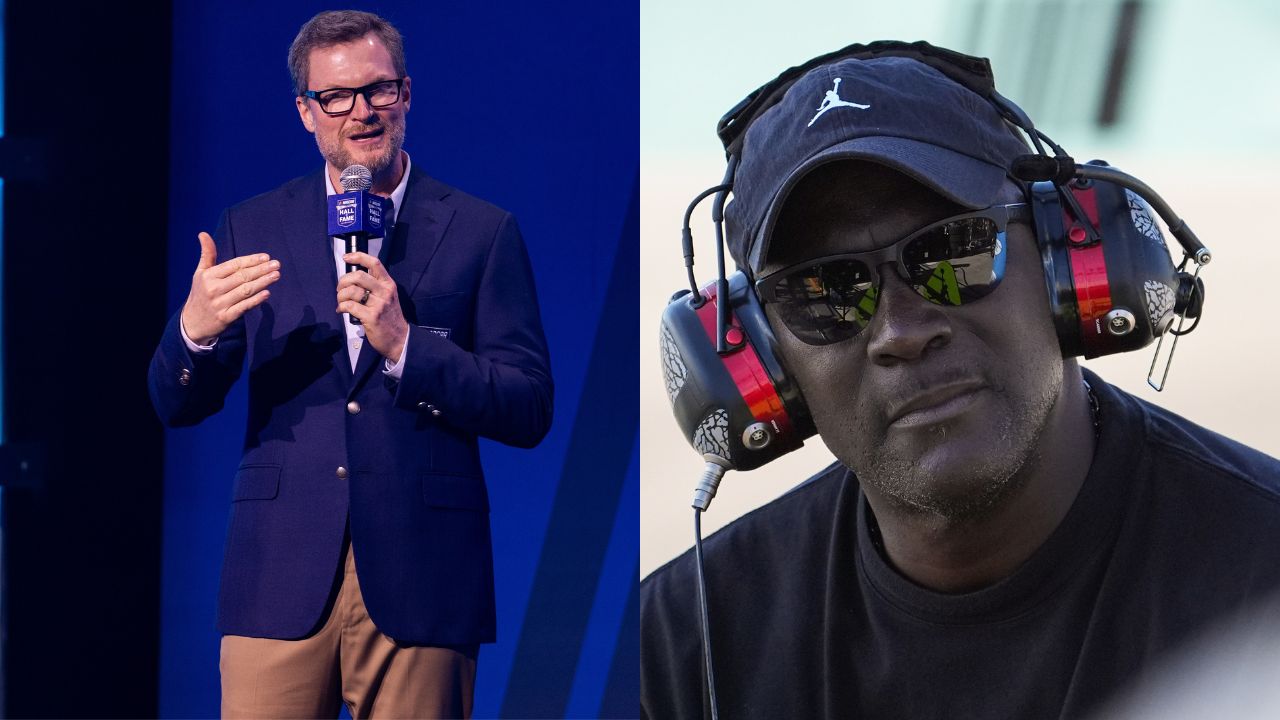 Dale Earnhardt Jr. and Michael Jordan