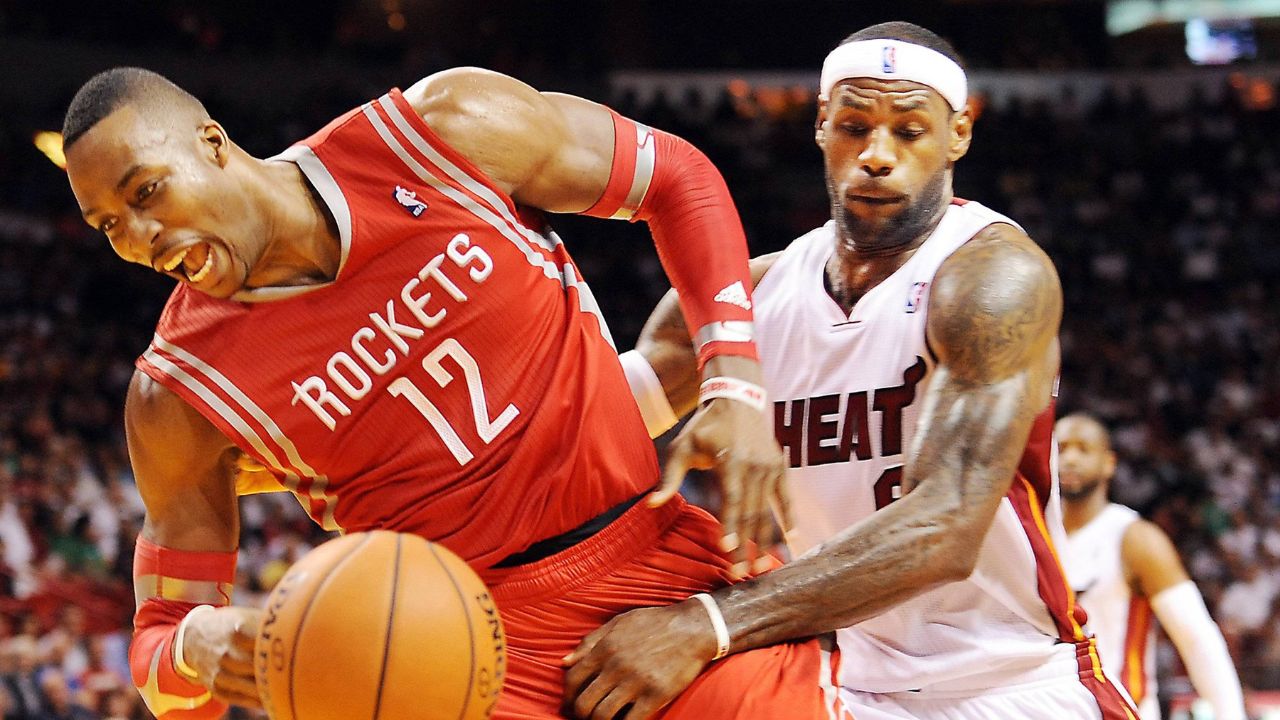 Dwight Howard and LeBron James
